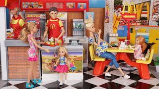 Barbie amp Ken Family Evening Routine amp Doll Playground Fun [upl. by Oicneconi]