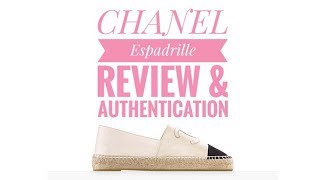 CHANEL Espadrilles Review amp Authentication [upl. by Ayikat]