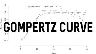 Gompertz Curve in R  Tumor Growth Example [upl. by Gervais649]