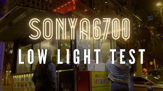 Sony A6700 LOW Light Test Cinematic  Colorgrade SLOG3  Sigma 16 14 [upl. by Marlane]