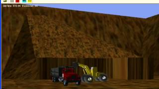 Earthmoving Operations VITASCOPE Visualization System by Vineet R Kamat and Julio C Martinez [upl. by Noyerb]