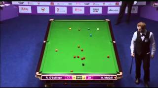 Ronnie OSullivan  Anthony McGill Frame 7 Snooker International Championship 2013  Round 1 [upl. by Munmro265]