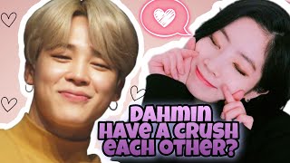 DAHMIN  BTS JIMIN AND TWICE DAHYUN HAVE A CRUSH EACH OTHER [upl. by Market]