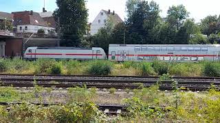 Zug Durchfahrt in Löhne 592022 Trainspotting [upl. by Hedwig]