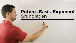 Potenz Potenzen Basis Exponent Grundlagen  Mathe by Daniel Jung [upl. by Mannes]