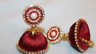 Simple and Beautiful Silk thread earrings [upl. by Aroz]