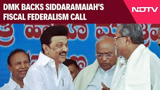 DMK Backs Siddaramaiahs Proposal To Discuss quotUnfairquot Sharing Of Taxes [upl. by Hedda]