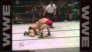 Dino Bravo vs Nikolai Volkoff  Canadian Championship Match Prime Time Wrestling Nov 26 1985 [upl. by Marley55]