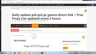 Free HTTP Proxy List [upl. by Colpin]