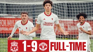 Manchester United 9  1 Liverpool  Highlights  Premier League U18  060424 [upl. by Dewees475]