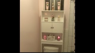 HOW TO TOILET CABINET BATHROOM SPACE SAVER FROM WALMART [upl. by Nereus]