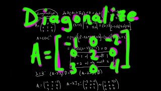 Diagonalizing 3x3 Matrix  Full Process Passing Linear Algebra [upl. by Pronty345]