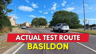 Actual Basildon Driving Test Route With Commentary Speed Limits Street Names 9 [upl. by Lerraf]