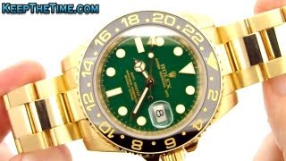 Rolex 116718 18K Gold GMTMaster II Luxury Watch HandsOn Video [upl. by Inihor]