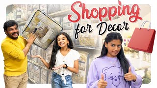 Shopping for Decor 🛍️  VAAS family  Telugu Vlogs [upl. by Neelloc]