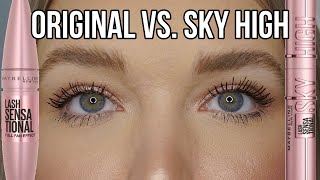 Maybelline Sky High Mascara vs Original Lash Sensational Mascara [upl. by Eachern]