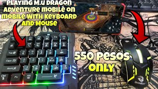 MU Dragon Adventure Mobile With Keyboard and Mouse PC Experience Using Mobile Phone [upl. by Ormiston]