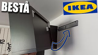 IKEA BESTA  How to fix TV wall cabinet  Fixer meuble haut murale [upl. by Gloriane197]