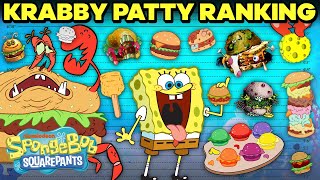 Krabby Patties Ranked By Size 🍔  SpongeBob [upl. by Lihp]