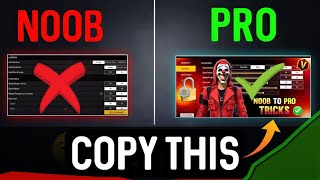 free fire best pro settings mobile  free fire all setting details  Free fire setting 2024 [upl. by Nonahs]