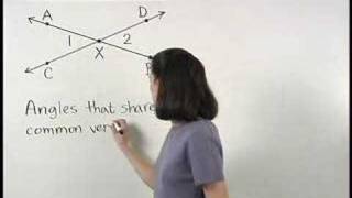 Vertical Angles  MathHelpcom  Geometry Help [upl. by Tuneberg]