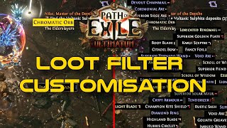 FilterBlade  How to Customise your loot filter  Path of Exile Guide [upl. by Hylton78]