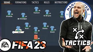 Play like Guardiolas Man City in FIFA 23  3241 Tactics [upl. by Nylazor]