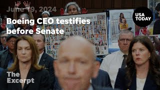 Boeing CEO testifies before Senate  The Excerpt [upl. by Araeic]