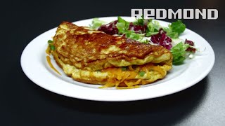 Omlet z kalafiorem i serem cheddar  Multicooker REDMOND M4502 [upl. by Arikat]