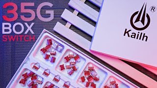 NEW 35 Grams Kailh Box Red Switch Review  Extremely Lightweight [upl. by Maddalena]