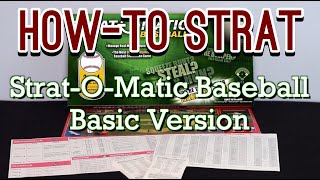 HowTo Strat Baseball Basic Version Board Game [upl. by Tyre]