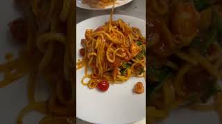 👨‍🍳Pasta 🍝 Tagliarini ai gamberoni byGio☀️GioBeth1630 [upl. by Eciralc662]