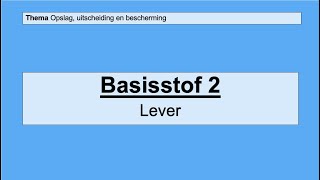 VMBO 4  Opslag uitscheiding en bescherming  Basisstof 2 De lever [upl. by Coulombe]