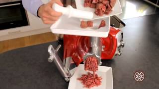 Ankarsrum Assistent  Meat Grinder Attachment [upl. by Ddarb]