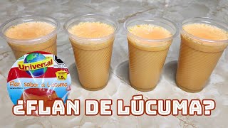 🥣Probando Mezcla Para Preparar Flan Sabor a Lúcuma 🍮 Sin Horno  Sin Huevo [upl. by Winthrop76]