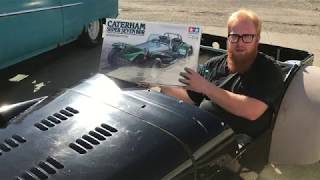 Unboxing Tamiya Caterham Super Seven BDR [upl. by Aniraad]