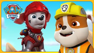 Best Marshall and Rubble Rescue Episodes  PAW Patrol  Cartoons for Kids Compilation [upl. by Amador127]