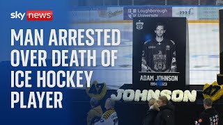 Man arrested over death of ice hockey player Adam Johnson in Sheffield [upl. by Llertnod]