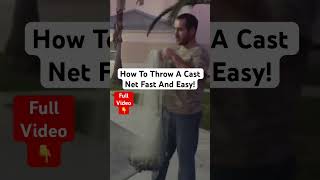 How to Throw a Cast Net shorts [upl. by Goldberg]