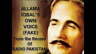 SHIKWA ALLAMA IQBALS OWN VOICE FAKE from the Record of RADIO PAKISTAN viral viralvideo poetry [upl. by Geralda]