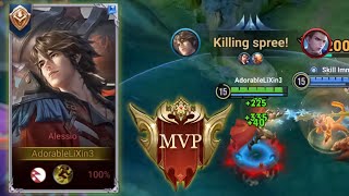 PRO PLAYERS IN HIGHER RANK🔥REALLY HARD TO CARRY TEAM😱ALESSIO GAMEPLAY HONOR OF KINGS [upl. by Ainesej]