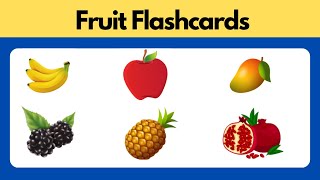 Fruit Flashcards for Toddlers [upl. by Narine759]