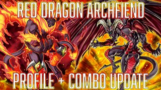 YUGIOH Red Dragon Archfiend Deck Profile UPDATE  COMBO JULY 2024 [upl. by Nnahtebazile]