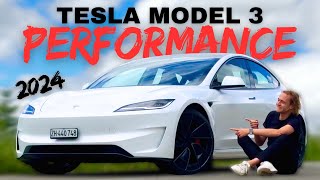 Essai Tesla Model 3 Performance 2024 je suis bluffeĚ [upl. by Ronoel]