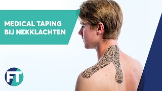 Tapen bij nekklachten en spanningshoofdpijn  Medical Taping  FysioTape [upl. by Eelrihs]