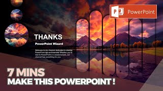 PowerPoint Tutorial  Presentation Design  Pictures  To be Expert of PowerPoint in 7 Mins [upl. by Nivek]