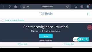 Pharmacovigilance Job  TCS  Interview Rounds [upl. by Ahearn481]