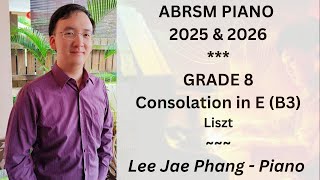 B3 Consolation in E ABRSM Piano 2025 amp 2026 Grade 8 [upl. by Sahpec]