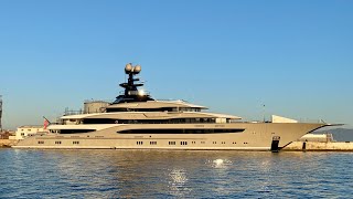 6 Underground featured Superyacht the 95m Lurssen built KISMET in Gibraltar [upl. by Alamat]