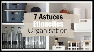 7 ASTUCES POUR FABRIQUER ETIQUETTES DORGANISATION [upl. by Nahtan]